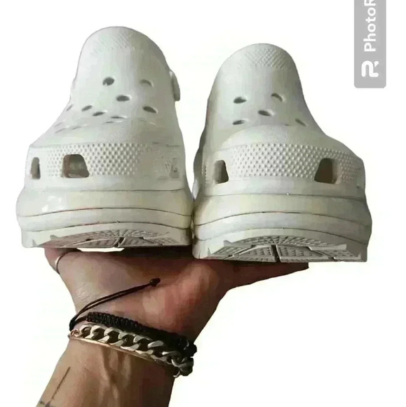 Crocs Classic Unisex White Mega Crush Clog 10 W 8 M - Picture 6 of 14